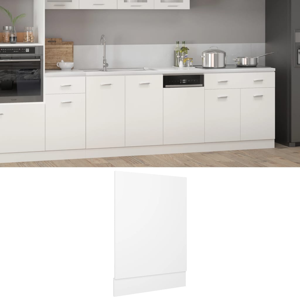 opvaskemaskinepanel "Lyon" hvid 45x3x67 cm konstrueret træ