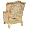 sofa med hynde naturlig rattan og linned