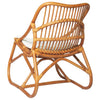 rattanstol linned lysebrun