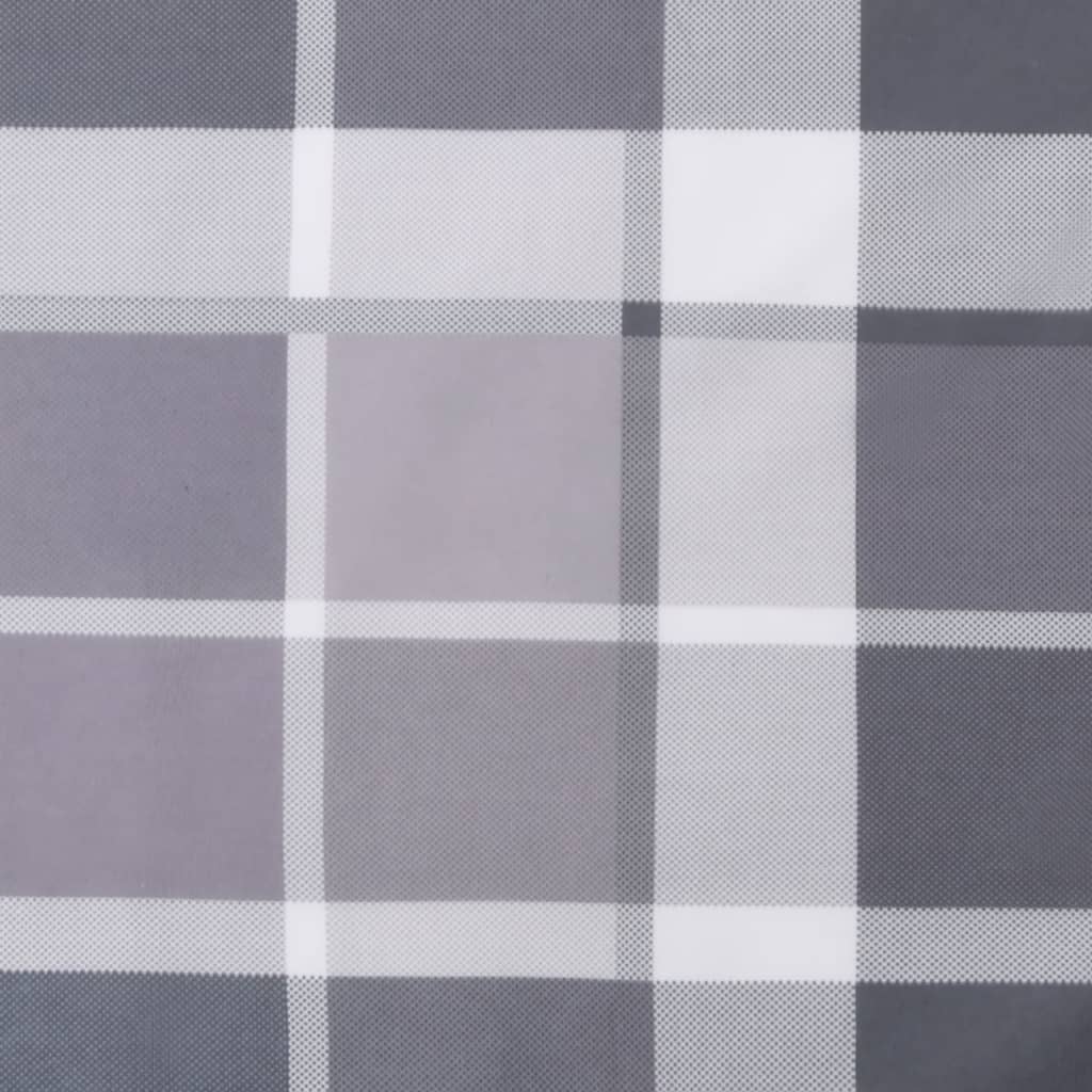 stolehynder m. høj ryg 4 stk. 120x50x3 cm stof gråternet