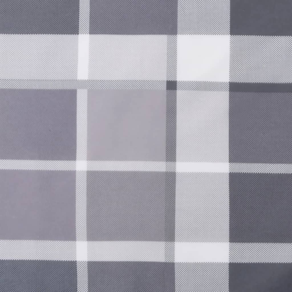 stolehynder m. høj ryg 6 stk. 120x50x3 cm stof gråternet