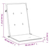 stolehynder m. høj ryg 6 stk. 120x50x3 cm stof gråternet
