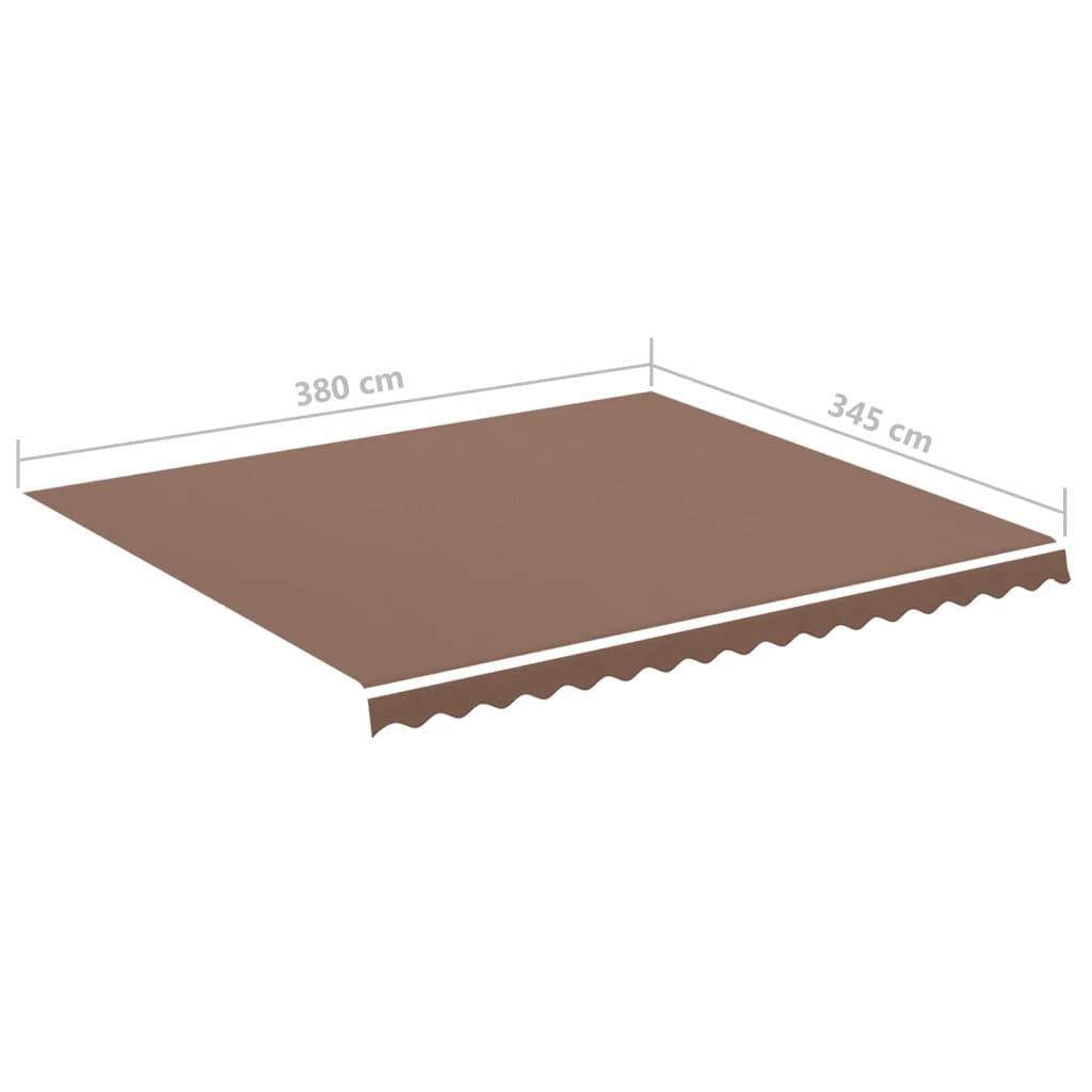 udskiftningsdug til markise 4x3,5 m brun