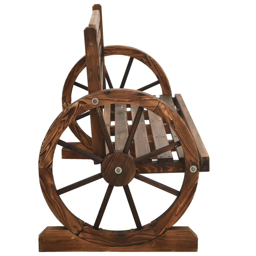 havebænk 112 cm massivt grantræ