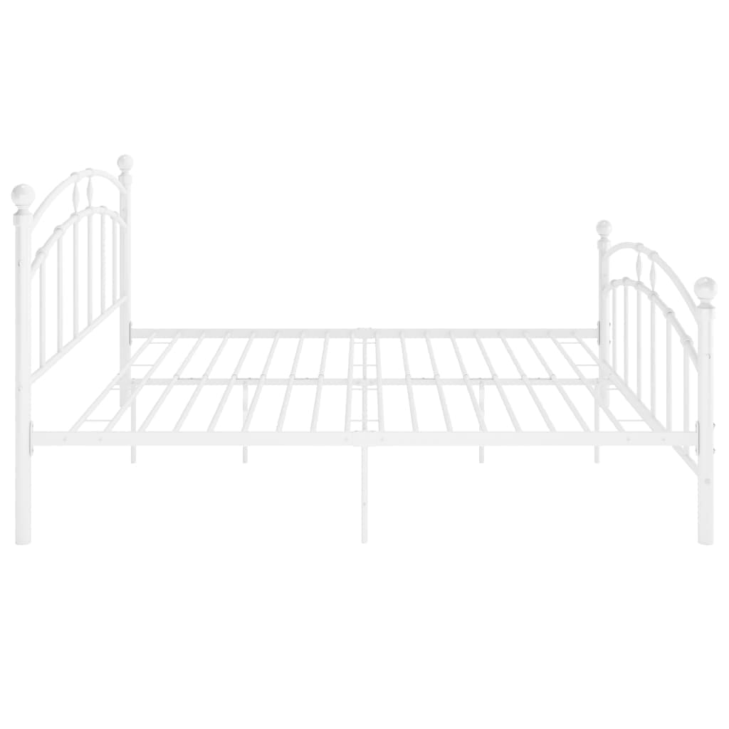 sengestel 160x200 cm metal hvid