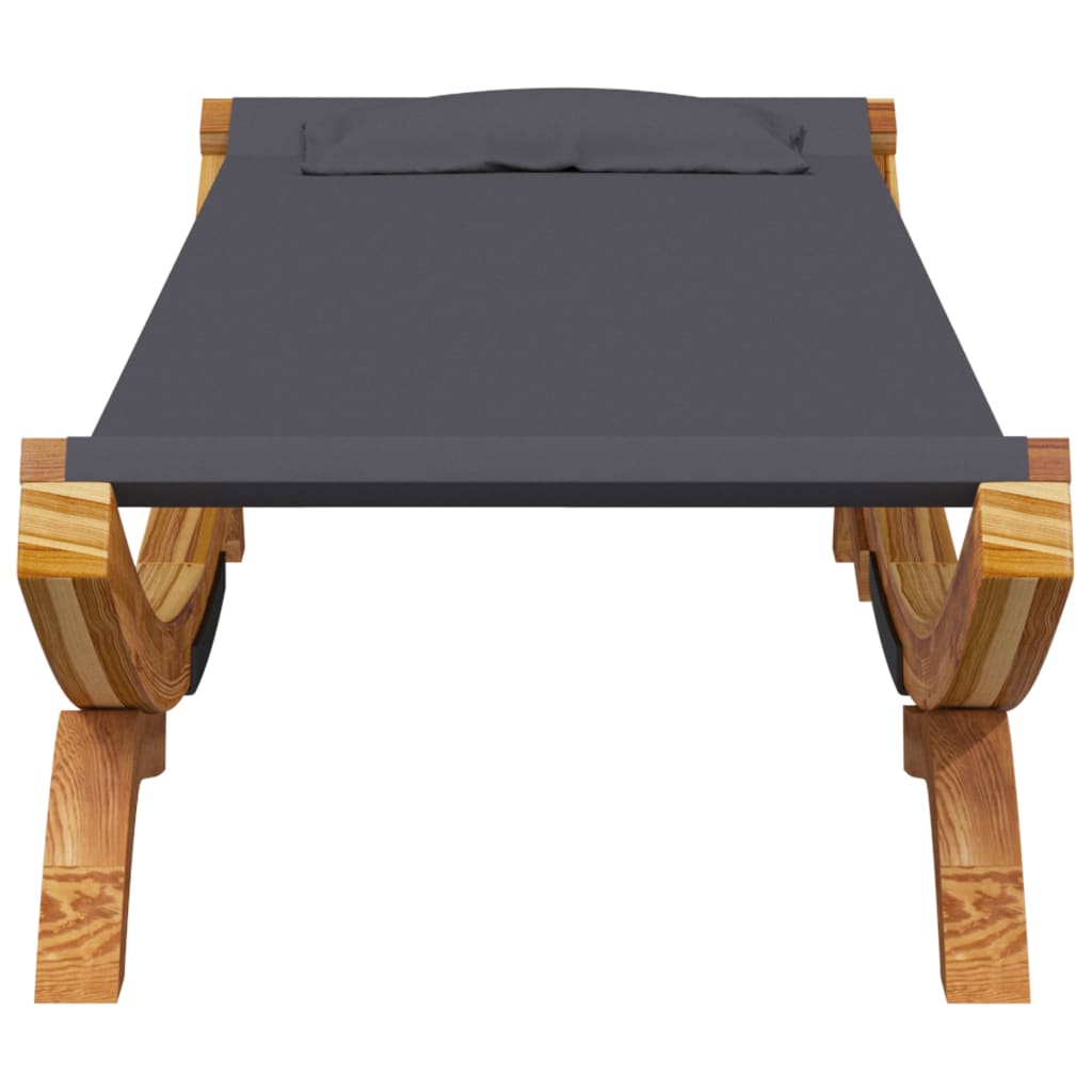 loungeseng 100x188,5x44 cm bøjet træ antracitgrå