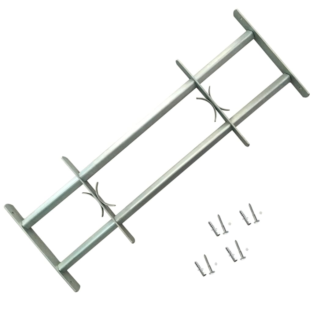 justérbart sikkerhedsgitter til vinduer 2 stk. 1000-1500 mm