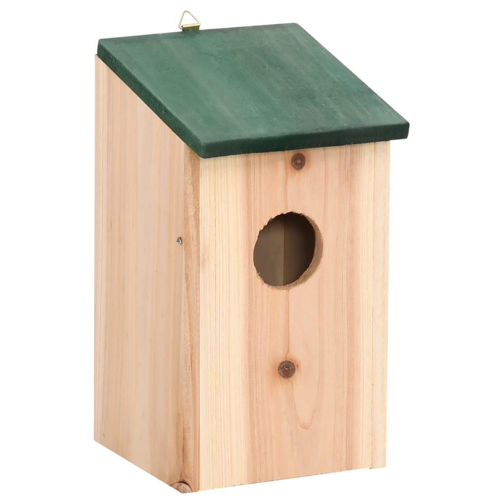 fuglehuse 10 stk. 12x12x22 cm massivt fyrretræ