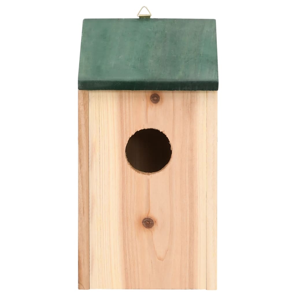 fuglehuse 10 stk. 12x12x22 cm massivt fyrretræ