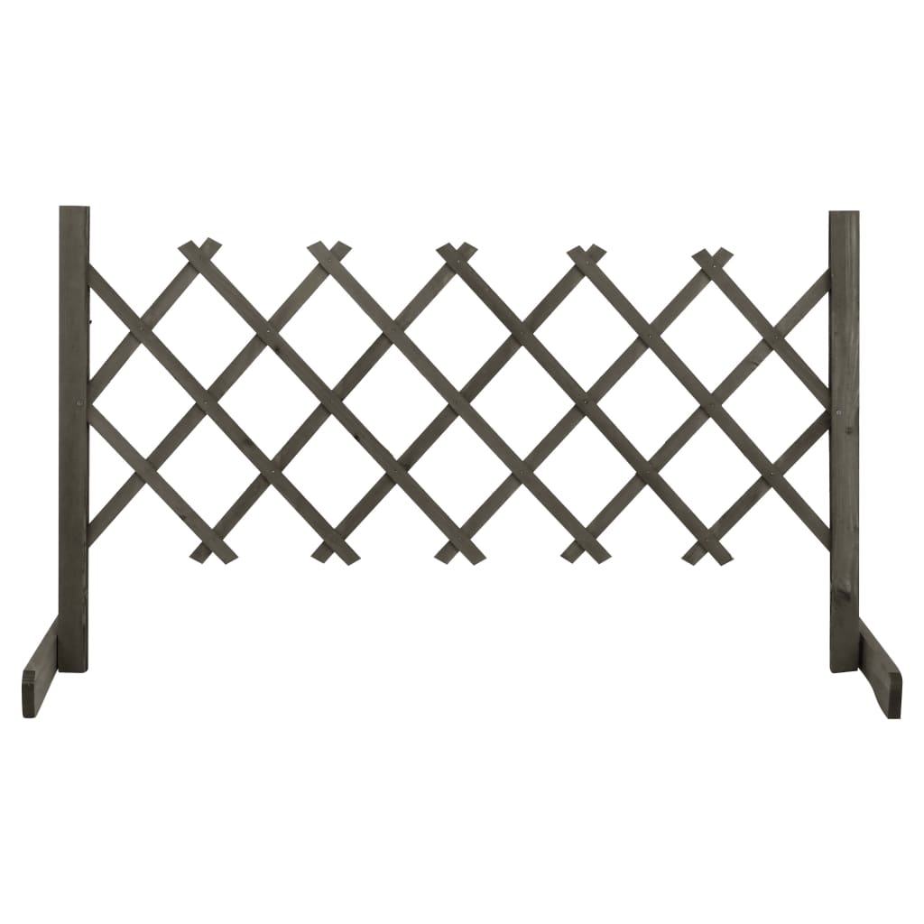 espalier til haven 120x60 cm massivt fyrretræ grå