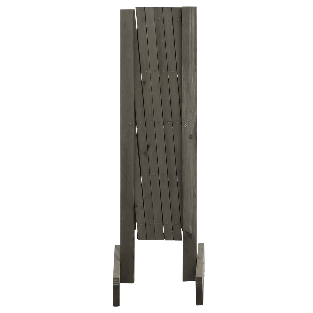 espalier til haven 120x60 cm massivt fyrretræ grå