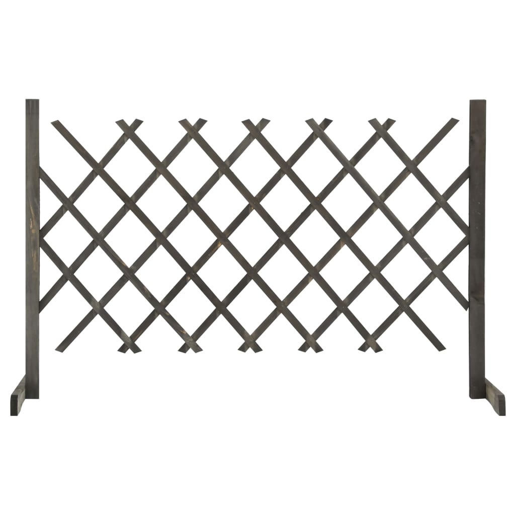espalier til haven 120x90 cm massivt fyrretræ grå