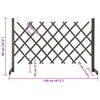 espalier til haven 120x90 cm massivt fyrretræ grå