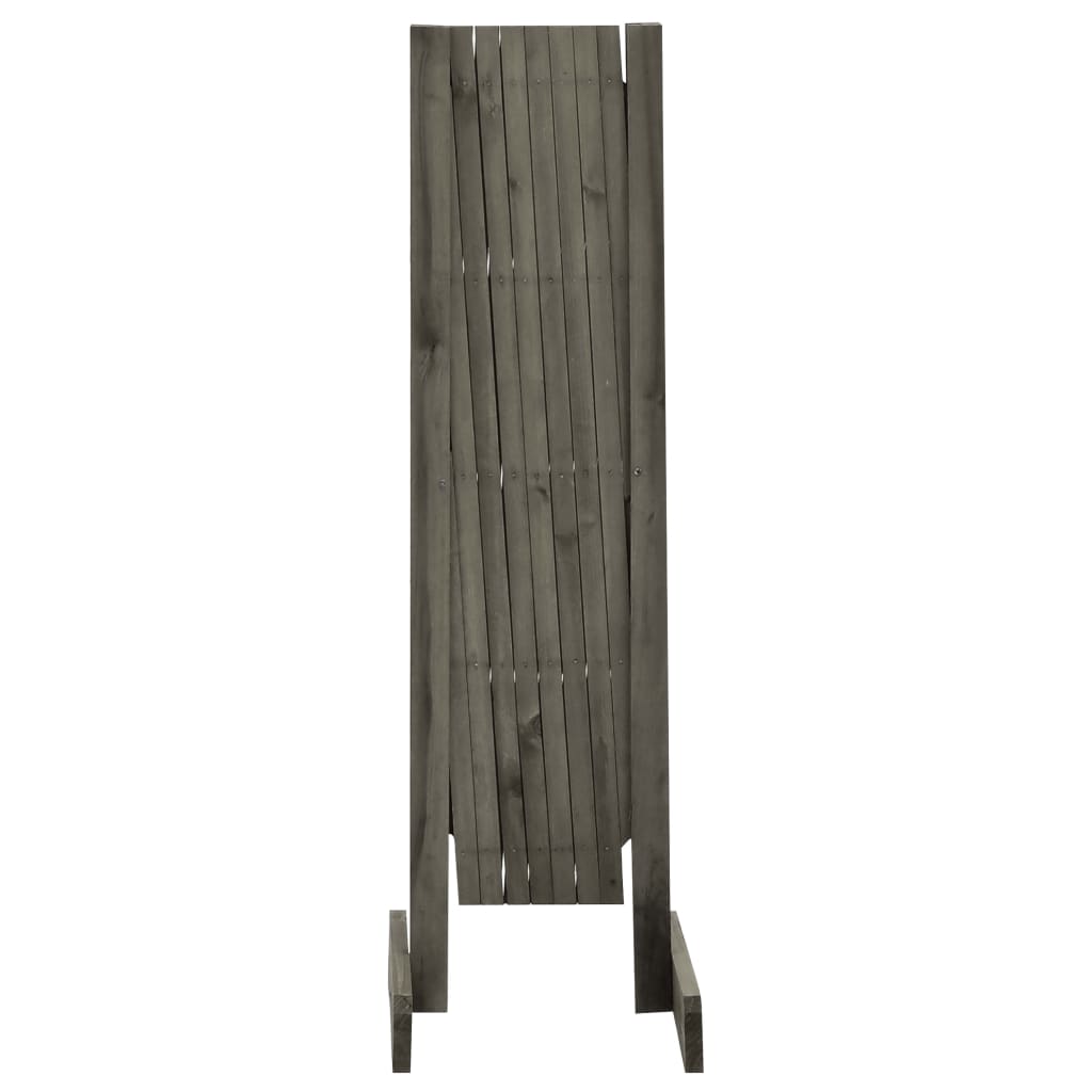 espalier til haven 150x80 cm massivt fyrretræ grå