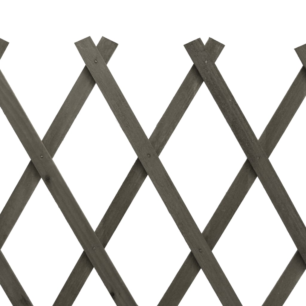 espalier til haven 150x80 cm massivt fyrretræ grå