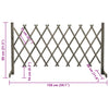 espalier til haven 150x80 cm massivt fyrretræ grå