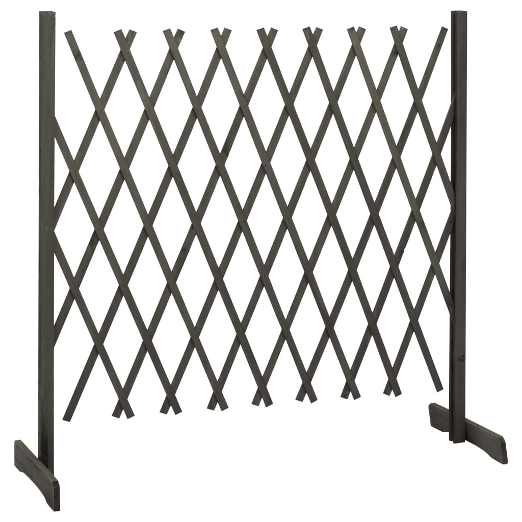 espalier til haven 180x100 cm massivt fyrretræ grå