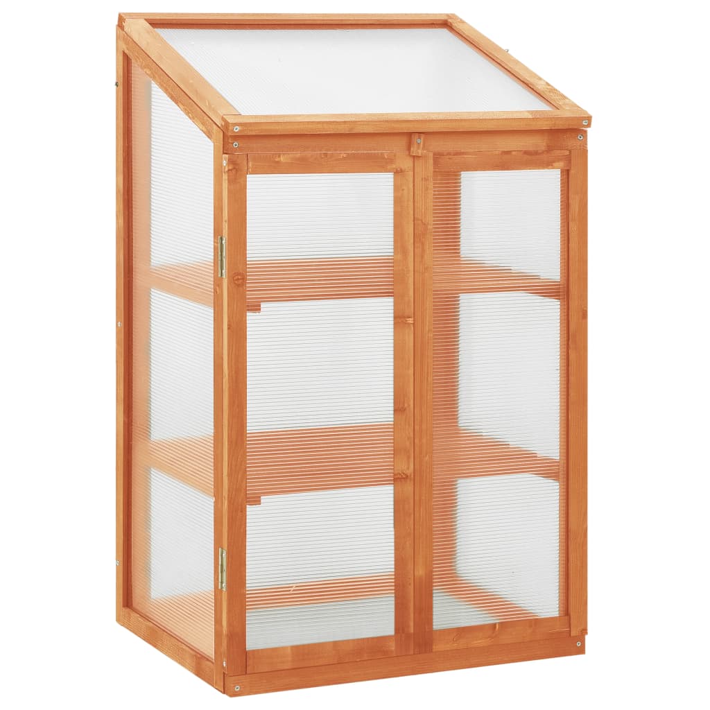 drivhus 60x45x100 cm fyrretræ