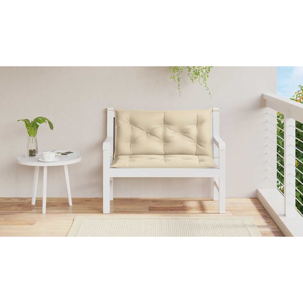 hynde til havebænk 100x(50+50)x7 cm oxfordstof beige