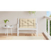 hynde til havebænk 100x(50+50)x7 cm oxfordstof beige