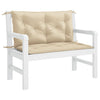 hynde til havebænk 100x(50+50)x7 cm oxfordstof beige