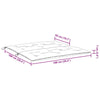 hynde til havebænk 100x(50+50)x7 cm oxfordstof beige