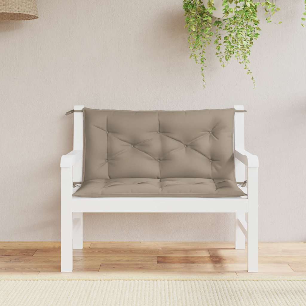 hynde til havebænk 100x(50+50)x7 cm oxfordstof gråbrun
