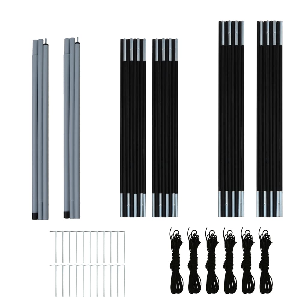 telt 6-personers blå og lyseblå