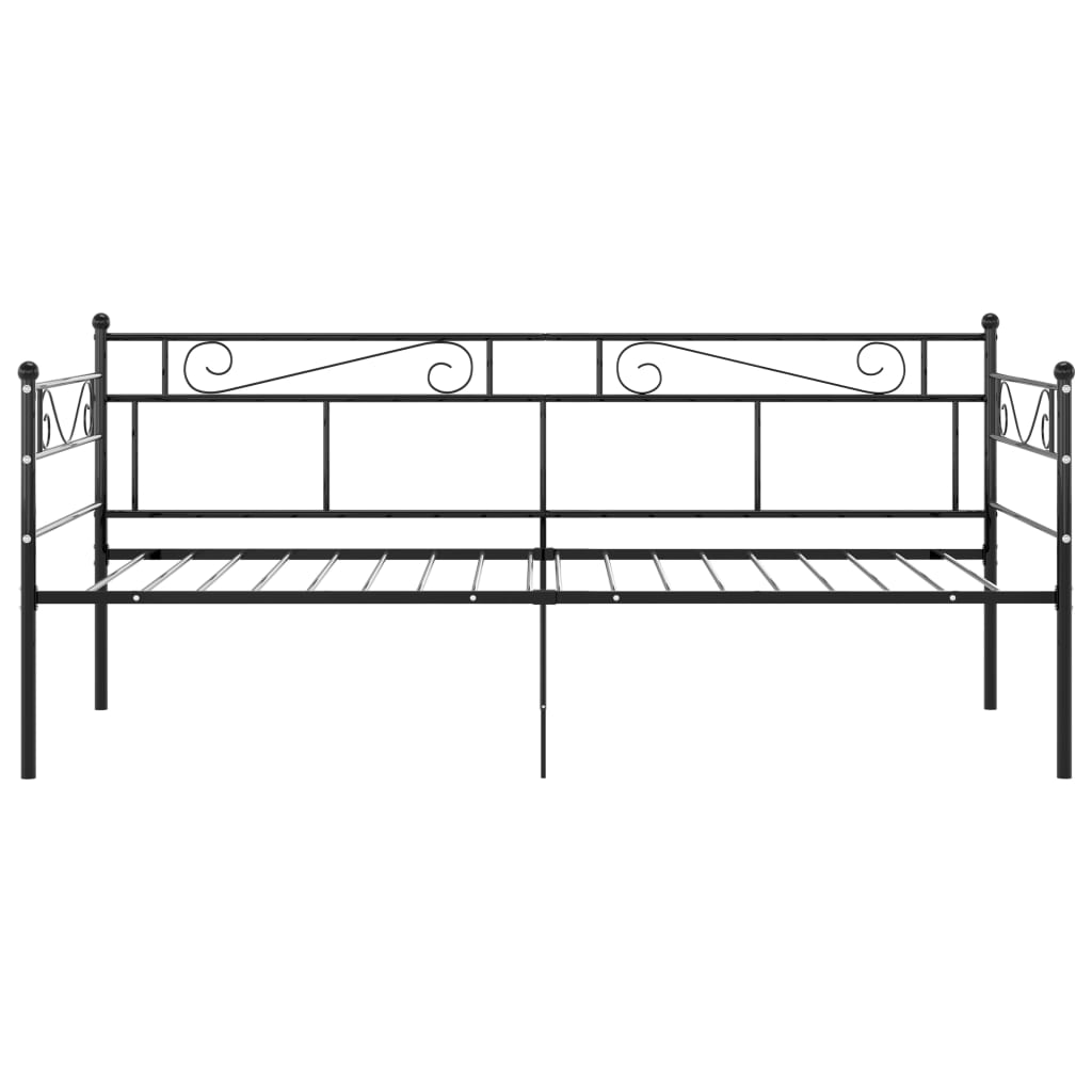 sengestel til sovesofa 90x200 cm metal sort