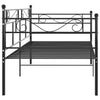 sengestel til sovesofa 90x200 cm metal sort