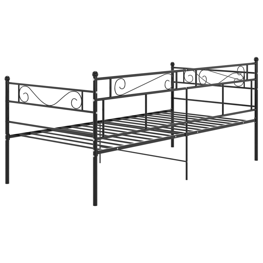 sengestel til sovesofa 90x200 cm metal sort