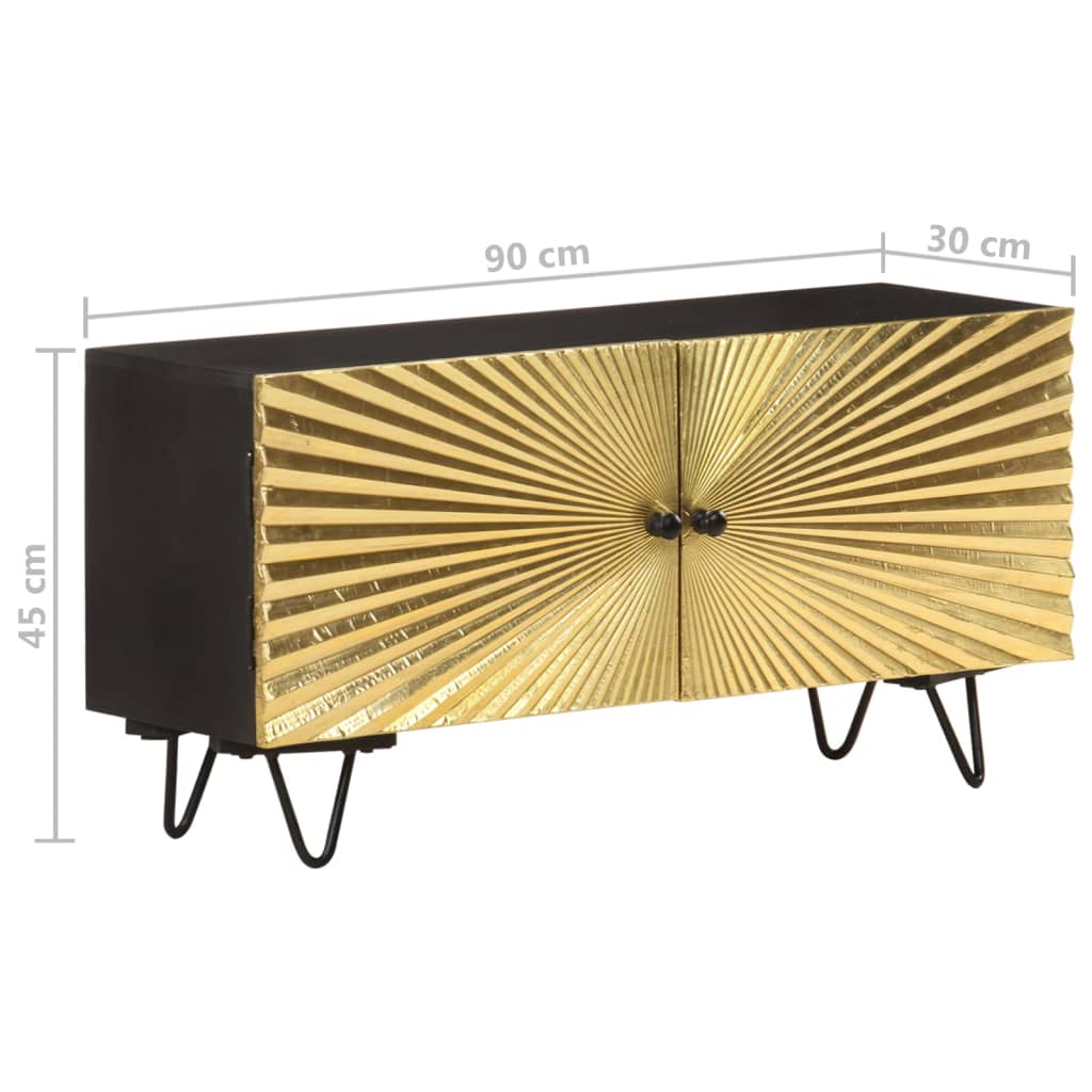 tv-skab 90x30x45 cm massivt mangotræ