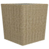 bistrosæt 3 dele polyrattan og hærdet glas beige