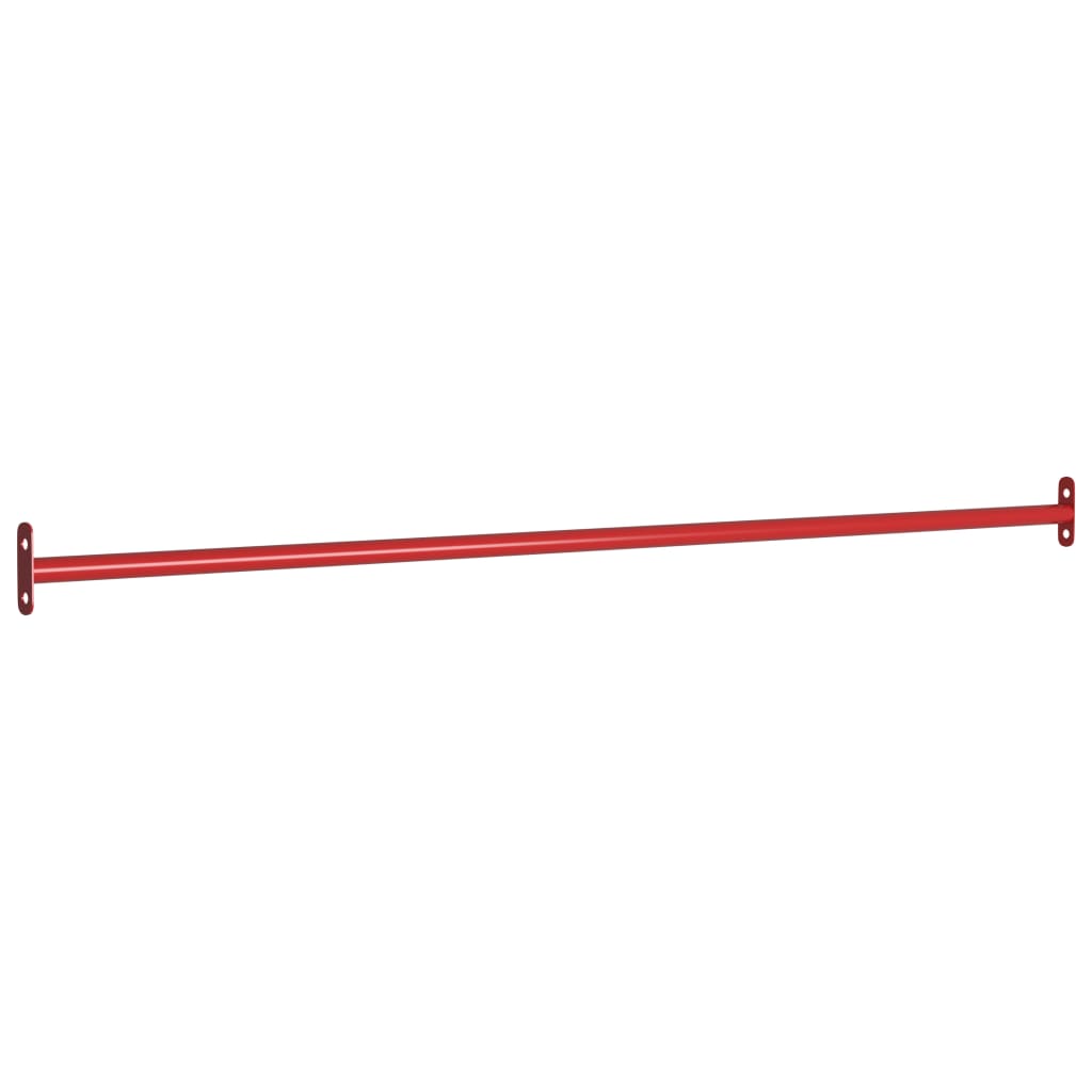 kolbøttestang 125 cm stål rød