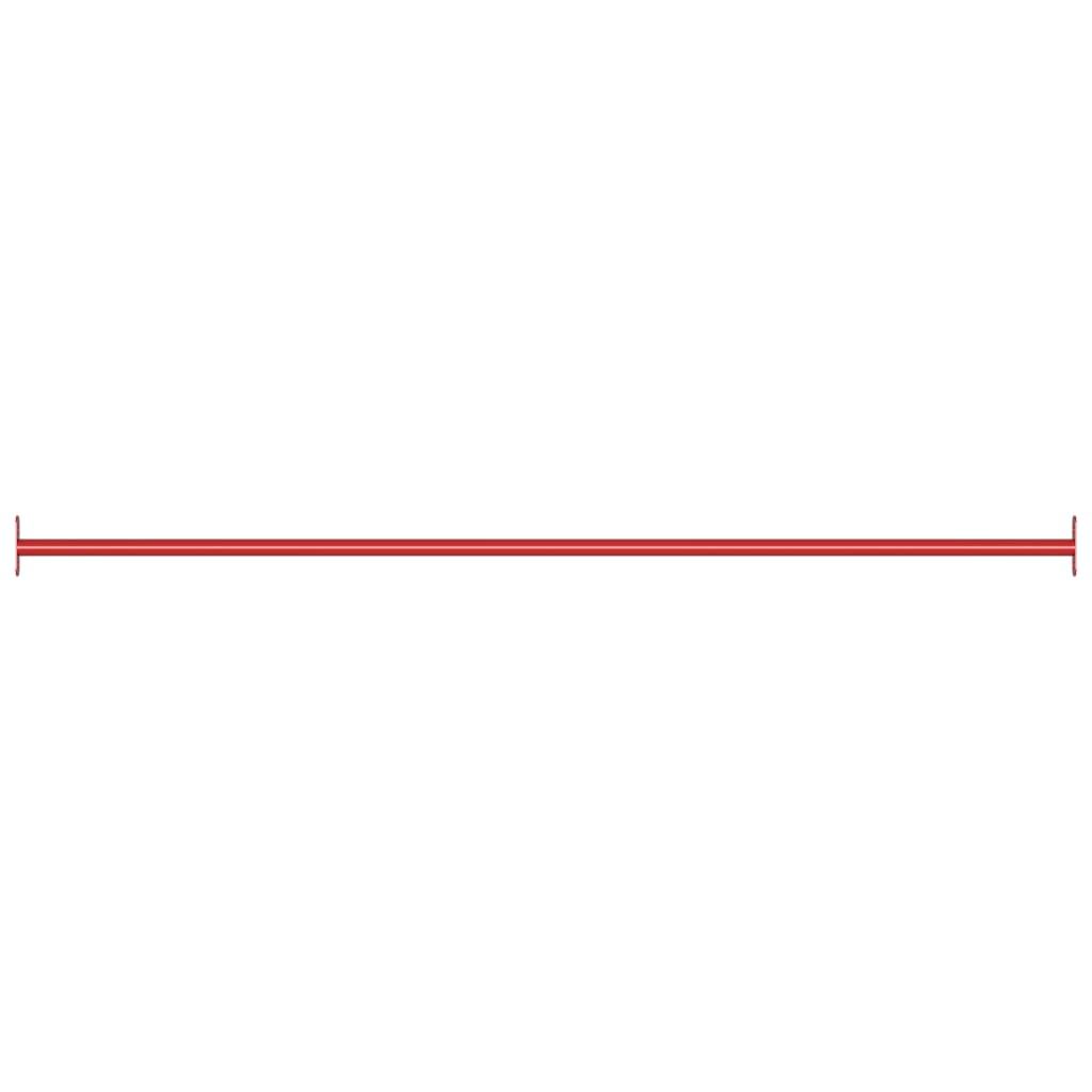 kolbøttestang 125 cm stål rød