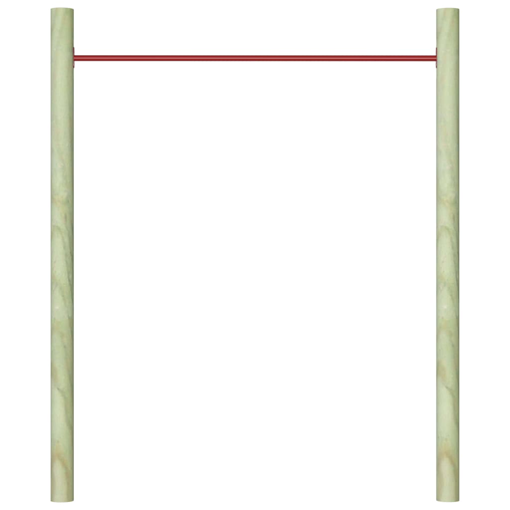 kolbøttestang 125 cm stål rød