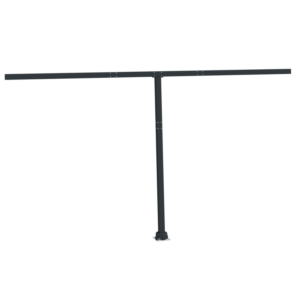 markisestolpesæt 450x245 cm jern antracitgrå