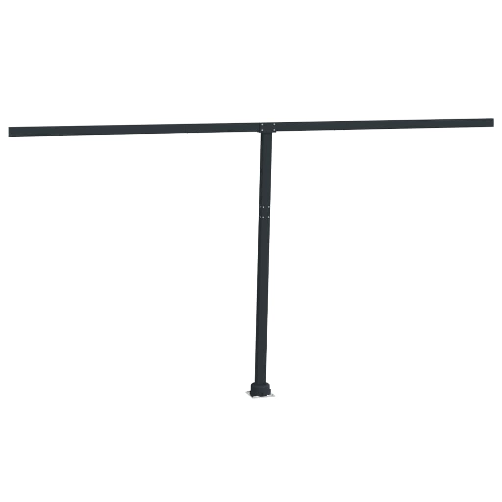markisestolpesæt 450x245 cm jern antracitgrå