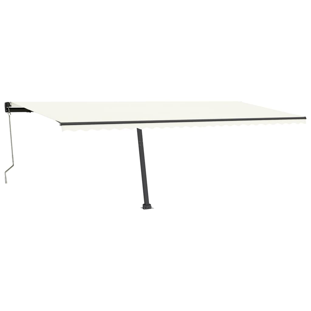 markisestolpesæt 600x245 cm jern antracitgrå