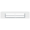 tv-skab med LED-lys 135x39x30 cm hvid