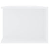 tv-skab med LED-lys 135x39x30 cm hvid