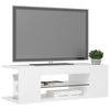 tv-skab med LED-lys 90x39x30 cm hvid