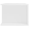 tv-skab med LED-lys 90x39x30 cm hvid