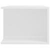 tv-skab med LED-lys 90x39x30 cm hvid højglans