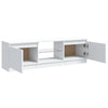 tv-skab med LED-lys 120x30x36 cm hvid