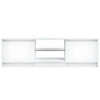 tv-skab med LED-lys 120x30x36 cm hvid
