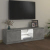 tv-skab med LED-lys 120x30x36 cm betongrå