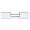 tv-skab med LED-lys 140x40x36 cm hvid