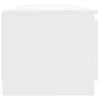 tv-skab med LED-lys 140x40x36 cm hvid