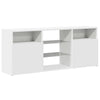 tv-skab med LED-lys 120x30x50 cm hvid
